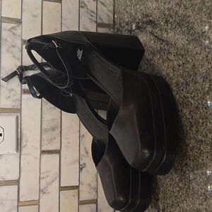 Wild Fable Black Platform Mary Jane Style Heels Size 11